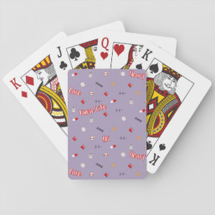 Regeren Aan het leren kop Ekg Playing Cards | Zazzle