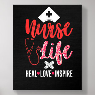 Nurse Life Stethoscope Medicine Hospital Clinic Cn Foam Core Photo Tile