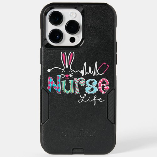 Nurse Life Stethoscope Nursing Cute Easter Bunny E OtterBox iPhone 14 Pro Max Case