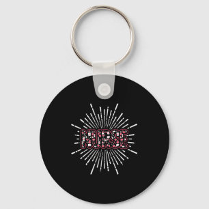Nurse Life Valentines Day Stethoscope Er Icu Nicu Keychain