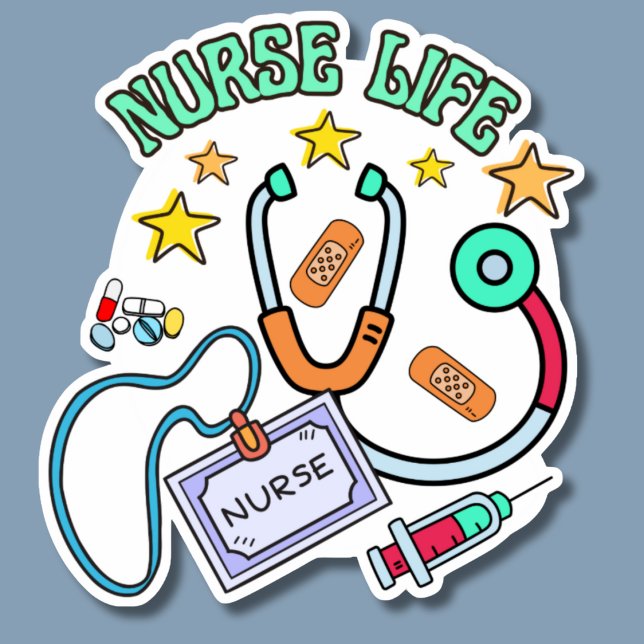Nurse Life Waterproof  Sticker (Creator Uploaded)