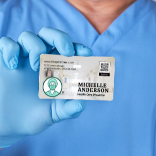 Nurse Logo QR Code Business Card