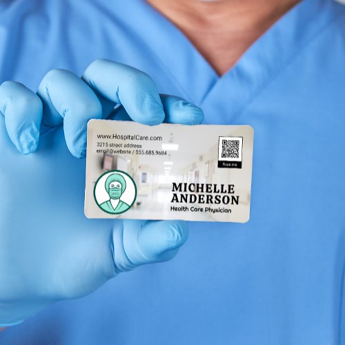 Nurse Logo  QR Code Business Card