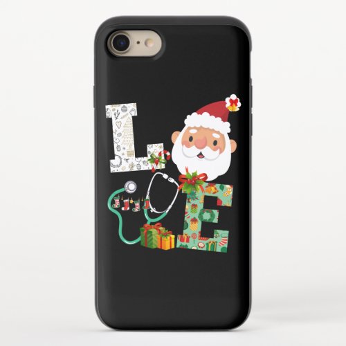 Nurse Love Christmas Santa Xmas Celebrate iPhone 87 Slider Case