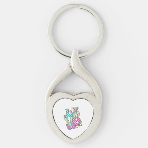 Nurse love Gnome Easter Bunny   Keychain