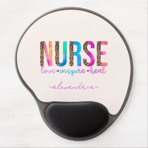 Nurse _ Love Inspire Heal Gel Mouse Pad