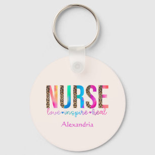 Nurse - Love, Inspire, Heal Keychain