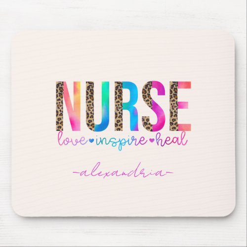 Nurse _ Love Inspire Heal Mouse Pad