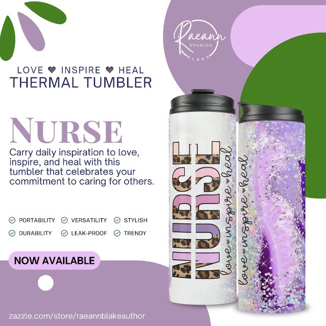 Nurse Love Inspire Heal Thermal Tumbler (Creator Uploaded)