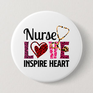 Nurse Love Inspire Heart – Motivational Nurse Word Button