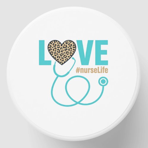 Nurse Love Leopard Stethoscope Vector Design_1 Mini Candle Favors