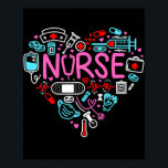 Nurse Love Nursing Student RN Life Thank You Poster<br><div class="desc">Nurse Love Nursing Student RN Life Thank You Gifts for Women Gift. Perfect gift for your dad,  mom,  papa,  men,  women,  friend and family members on Thanksgiving Day,  Christmas Day,  Mothers Day,  Fathers Day,  4th of July,  1776 Independent day,  Veterans Day,  Halloween Day,  Patrick's Day</div>
