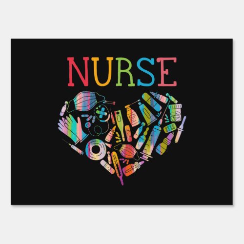 Nurse Love Nursing Student RN Life Thank You Sign