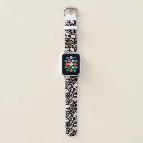 Nurse Love Print Apple Watch Band