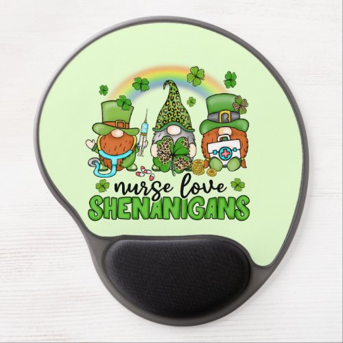 Nurse Love Shenanigans St Patricks Gel Mouse Pad