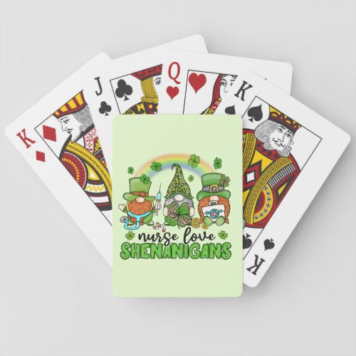 Nurse Love Shenanigans St Patricks Poker Cards