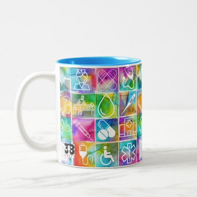 Nurse Love Two-Tone Coffee Mug (Left)