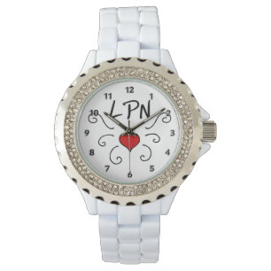 Nurse LPN Love Tattoo Watch