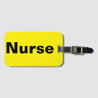 Nurse Luggage Tag