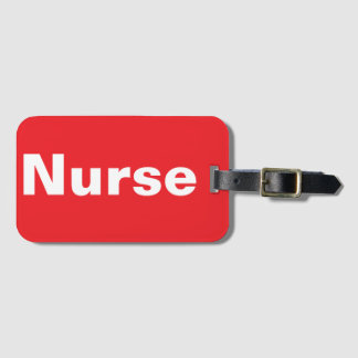 Nurse Luggage Tag