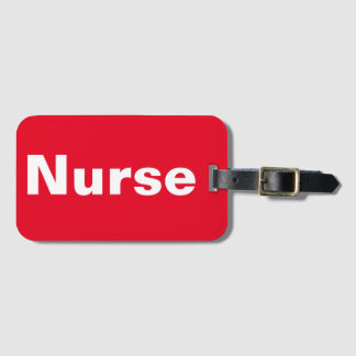 Nurse Luggage Tag