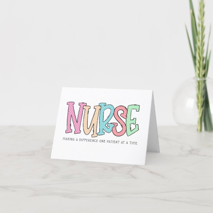 Nurse Making a Difference Thank You | Zazzle.com