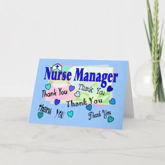 Nurse Manager THANK YOU | Zazzle