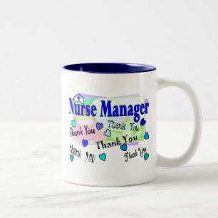 Nurse Manager THANK YOU Two-Tone Coffee Mug