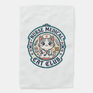 Nurse Medical Cat Funny Cat Lover Design - Nurse M Garden Flag