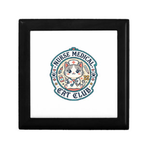 Nurse Medical Cat Funny Cat Lover Design - Nurse M Gift Box