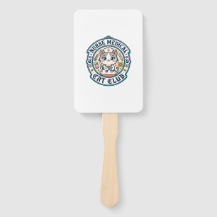 Nurse Medical Cat Funny Cat Lover Design - Nurse M Hand Fan