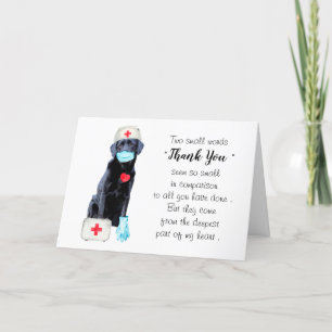 Nurse Medical Doctor Letterpress Thank You Card
