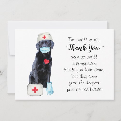 Nurse Medical Doctor Thank You Card