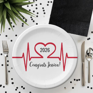 Nurse Medical Graduation Paper Plates