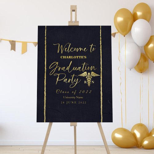 Nurse Medical Graduation Party Welcome Sign