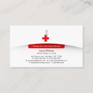 Nurse Medical Professional Business Card