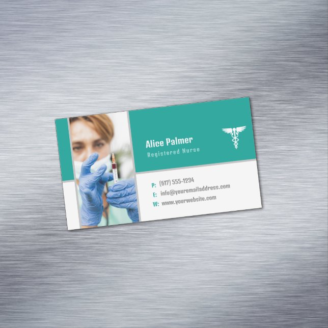 Nurse | Medical Professional Business Card Magnet (In Situ)