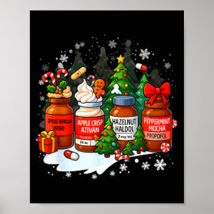 Nurse Medical Profol Ativan Haldo Christmas Health Poster