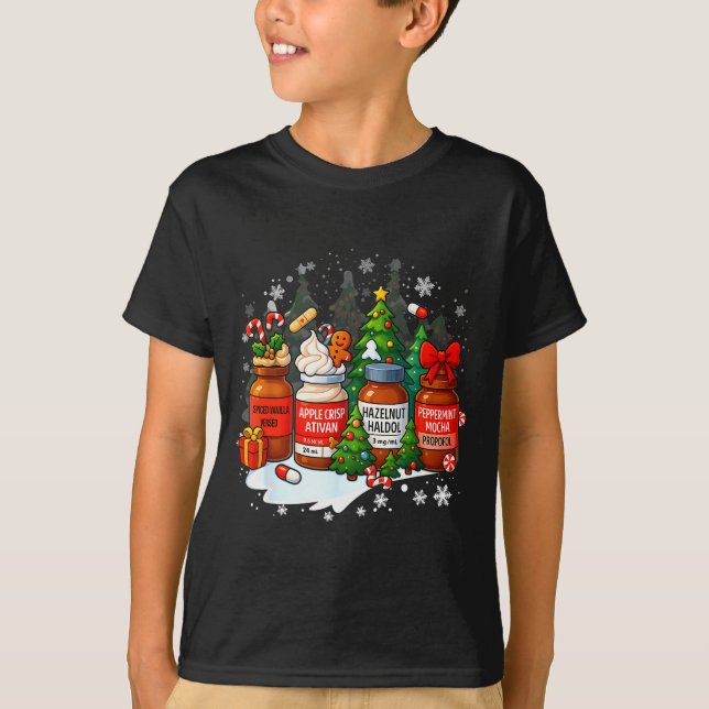 Nurse Medical Profol Ativan Haldo Christmas Health T-Shirt (Front)