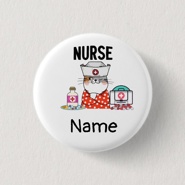  Nurse Medical Staff    Button (Front)