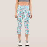Nurse Medical Staff Hospital Volunteer Cute Custom Capri Leggings<br><div class="desc">Super cute,  high-quality,  comfortable high-waisted capri leggings featuring a pattern of medical graphics. Add custom text,  monogram,  etc. to personalize. Perfect for working out or working - great for the nurse in your life!</div>