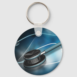 Nurse Medical Stethoscopes Keychain