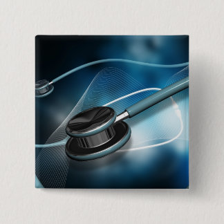 Nurse Medical Stethoscopes Pinback Button