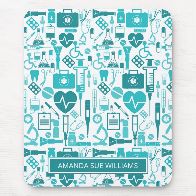 Nurse / Medical Student - Add Your Name /Monogram  Mouse Pad (Front)