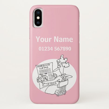 Nurse - Medical Theme Cartoon iPhone X Case