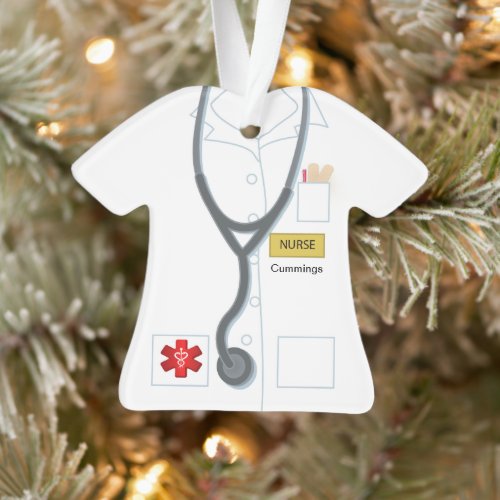 Nurse Medical Uniform Personalized Novelty Acrylic Ornament