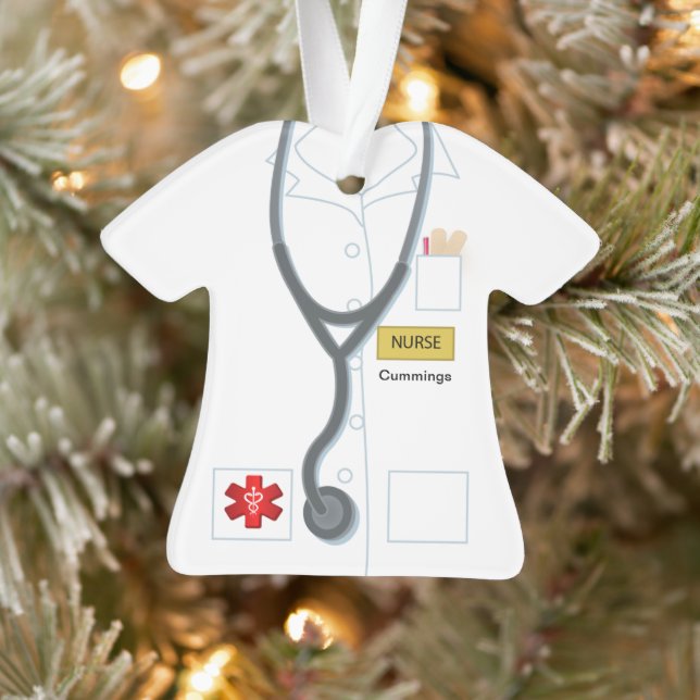 Nurse Medical Uniform Personalized Novelty Acrylic Ornament (Tree)