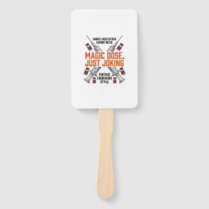 Nurse Medication Humor Witchy Dose Vintage Shirt_1 Hand Fan