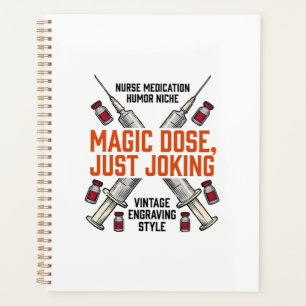Nurse Medication Humor Witchy Dose Vintage Shirt_1 Planner