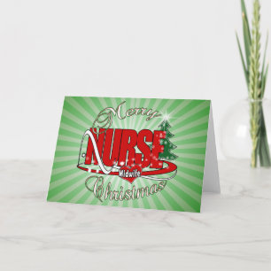 NURSE MIDWIFE CHRISTMAS HOLIDAY CARD